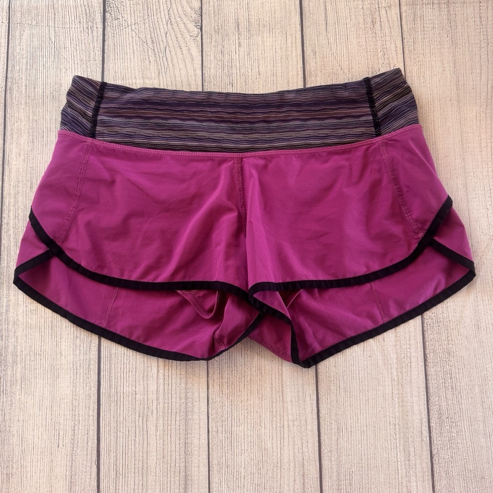 Lululemon Speed‎ Short Ultra Violet Space Dye Twist Size 6 Women's Activewear